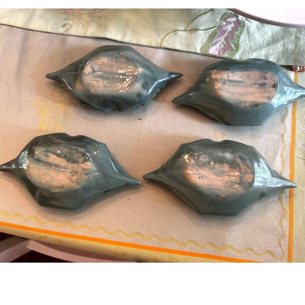 Set of four Dickota Art Pottery Crab dishes for crab imperial hard to find - Picture 6 of 6